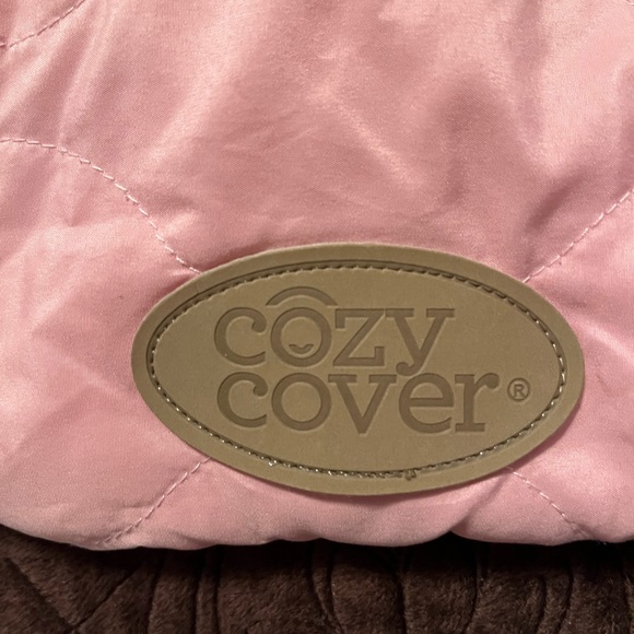 Cozy Cover Quilted Insulated Infant Car seat cover with Dual Zippers, Pink - Picture 7 of 8